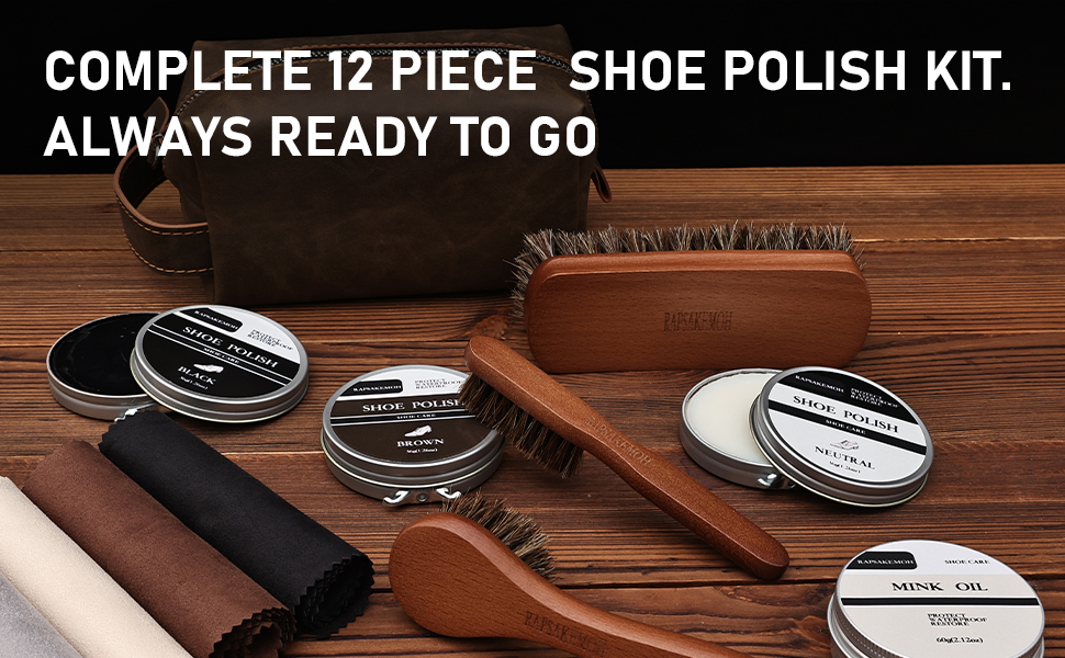 shoe polish kit shoe polish kit shoe shine kit for men leather cleaning kit leather boot care kit