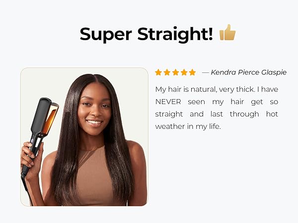 For thick natural hair straightening