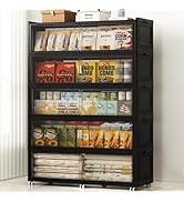 SAILUN 975QT/244Gal Stackable Storage Bins with Lid, Extra Large Collapsible Storage Bins With Do...