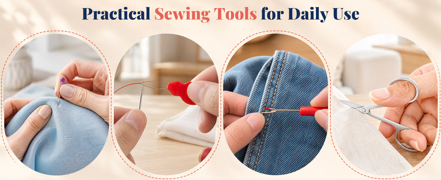 sewing needle and thread