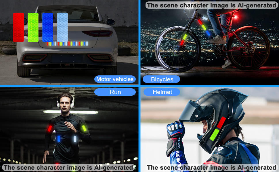 Waterproof Safety Reflective Tape for Car Trailer Truck Bike Motorcycle