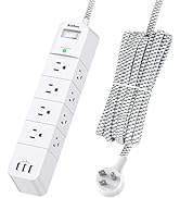 Surge Protector Power Strip - Addtam 10 Ft Long Extension Cord with 12 Outlets(3-Side) and 3 USB ...