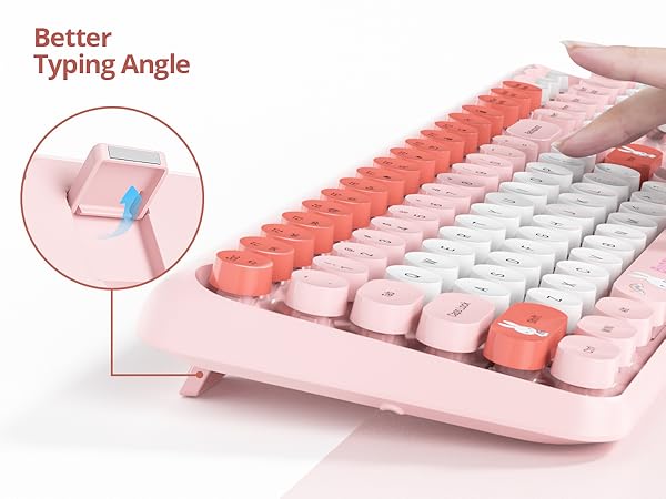 typewriter keyboard and mouse wireless