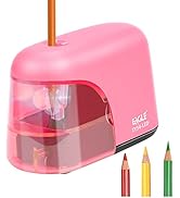 Eagle Electric Pencil Sharpener, Battery Powered Sharpener, LED Light Shinning During Sharpening,...