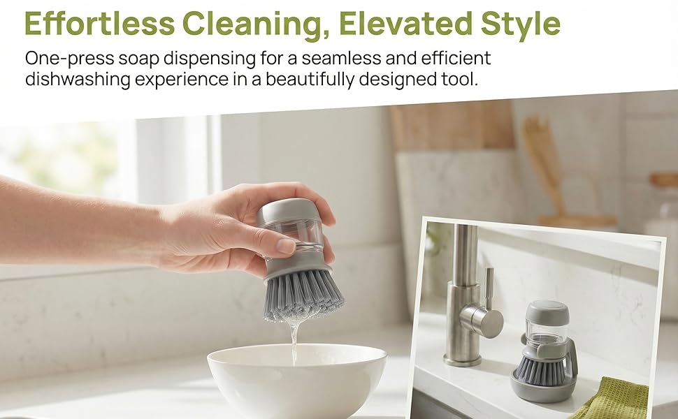 soap dispensing dish brush soap dispensing palm brush