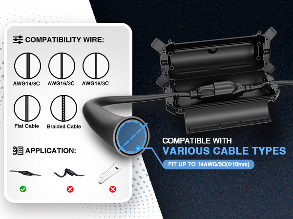Outdoor Extension Cord Safety Cover