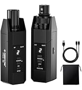 Phenyx Pro Plug-on XLR Wireless Transmitter Receiver System, Wired-to-Wireless Microphone System ...
