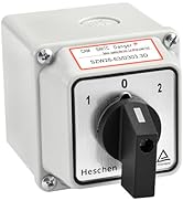 Heschen Universal Rotary Changeover Switch SZW26-63/D303.3D with Master Switch Exterior Box LW28-...