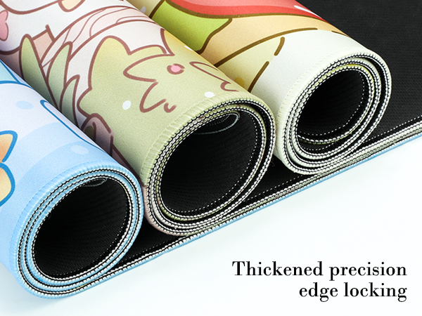 Cute Cat Desk Mat Kawaii Flower Store Desk Pad, Kitty Large Gaming Mouse Pad for Women Girls 