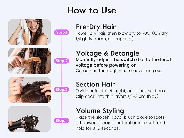 HOW TO USE HAIR DRYER BRUSH
