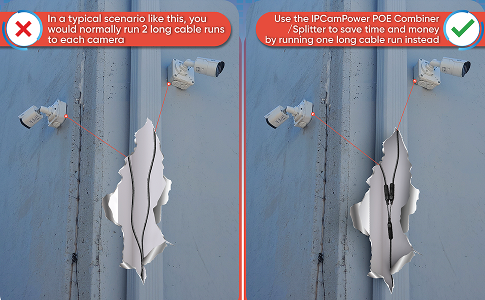 2 cameras on 1 cable