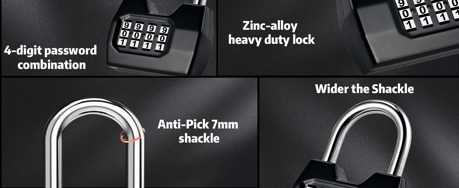 4 digit combination lock