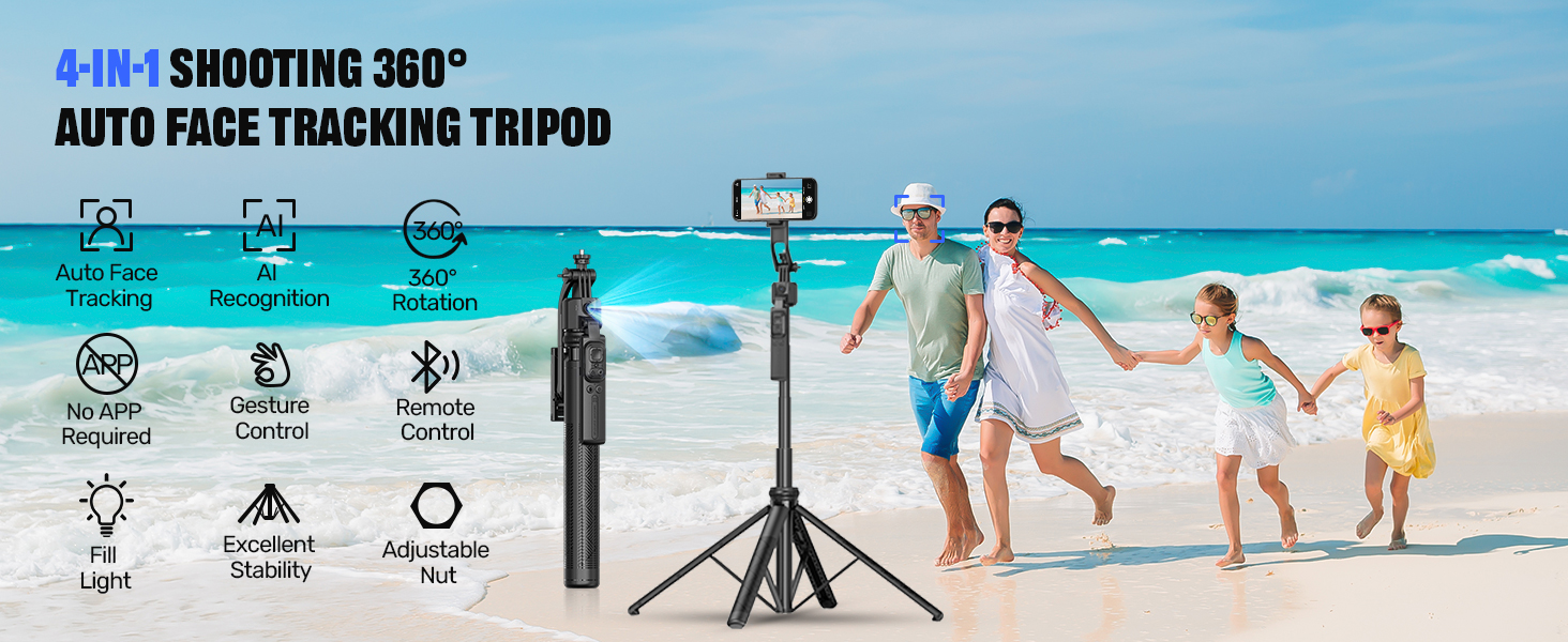  Auto Face Tracking Tripod