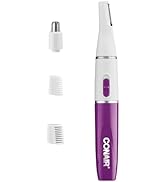 Conair All-in-1 Facial Hair Trimmer for Women, Perfect for Face, Ear/Nose and Eyebrows, Battery-P...