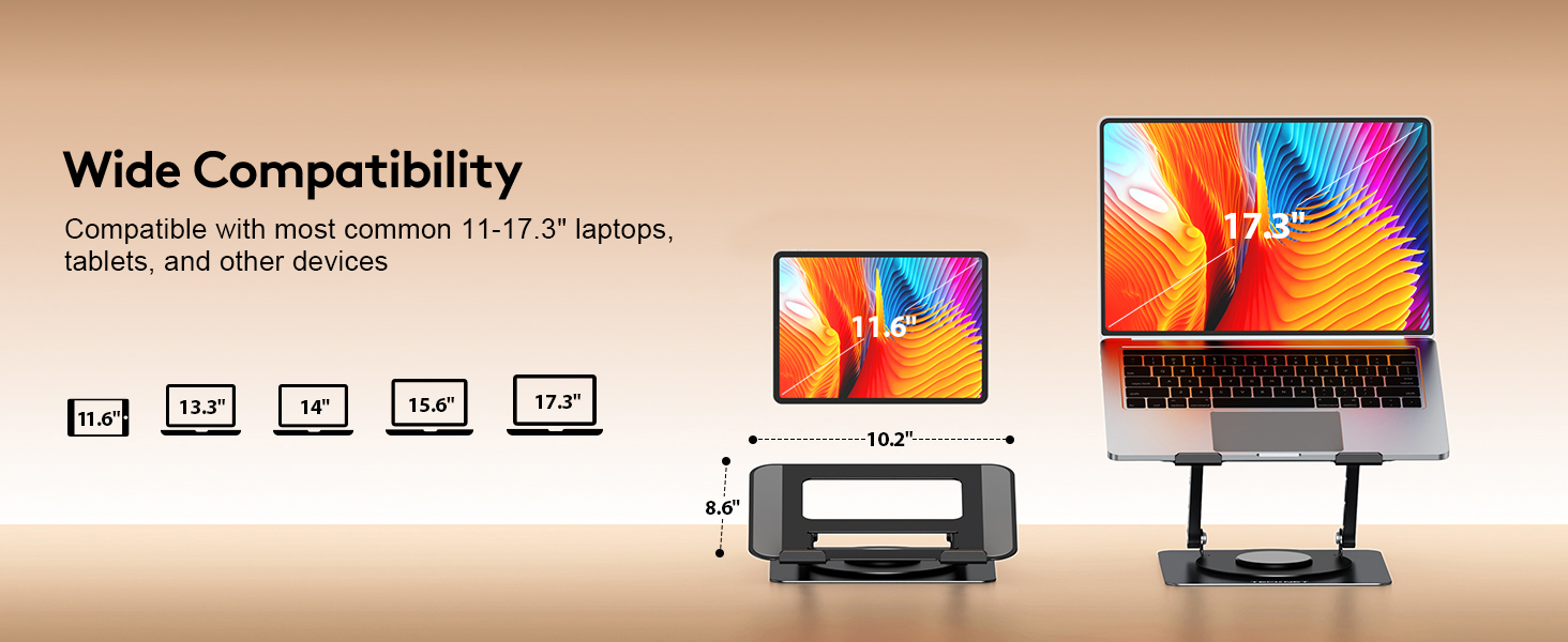 Rotating Laptop Stand for Desk