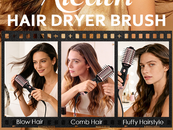Hair Blow Dryer Brush for Travel