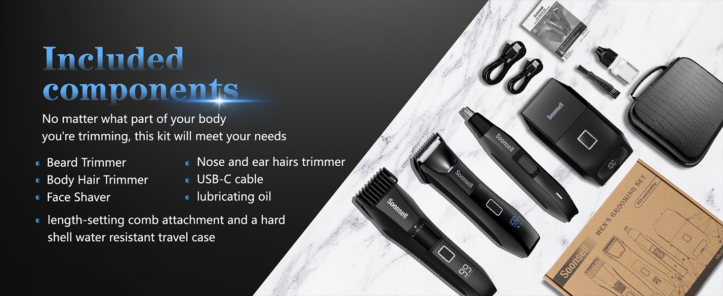 adjustable beard trimmer for men