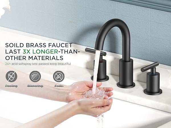 3 hole bathroom faucet