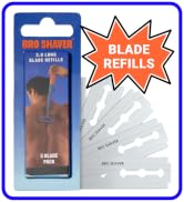 BroShaver Double-Edge Back Hair Shaver Razor Blades, Extra Long Blade Refill Compatible with BroS...