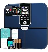 Scale for Body Weight and Fat, Lepulse 3.35" Color TFT Display Scale with Bmi Body Fat Muscle Mas...