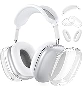 Silicone Case Cover for AirPods Max Headphones, Clear Soft TPU Ear Cups Cover/Ear Pad Case Cover/...