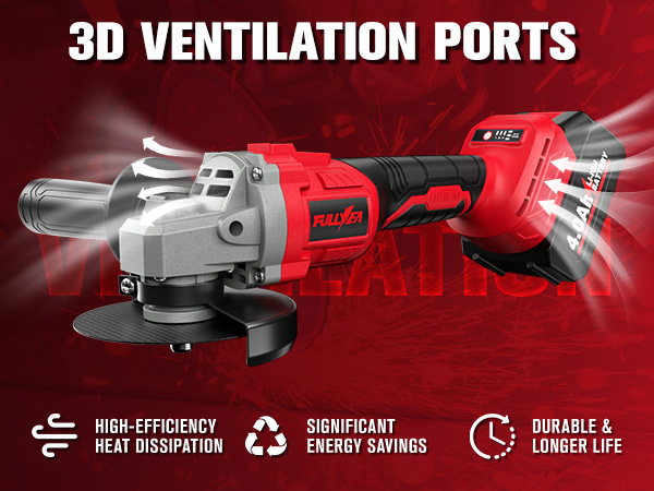 fullyea cordless angle grinder