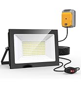 LIVOWALNY 100W LED Work Light for Dewalt 20V Battery, 10000LM Outdoor Flood Light-6000K, Portable...