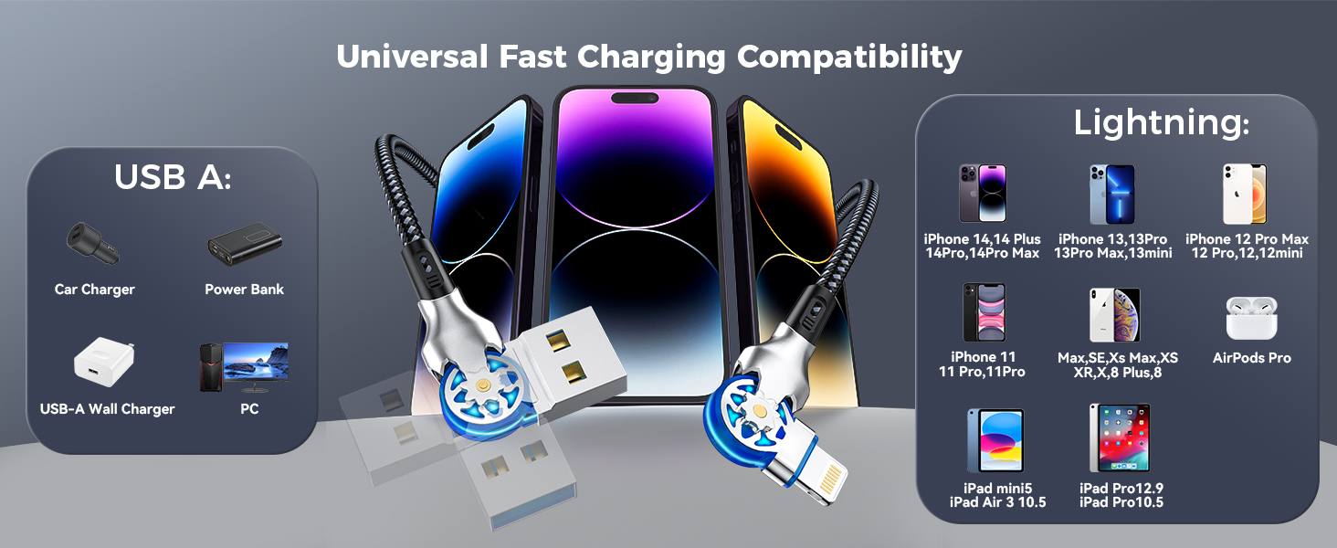 swivel iphone charger cable