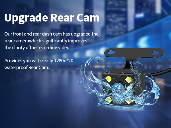 car camera dash cam front and rear