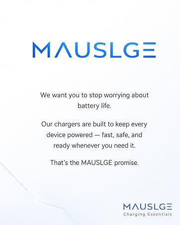 MAUSLGE USB-C GaN chargers compact safe reliable for home and travel