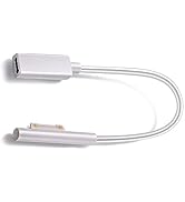Surface Connect to USB-C Charging Cable (White 0.7ft), Compatible for Microsoft Surface Pro 7/6/5...