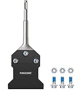 SDS Plus Floor Scraper with Spare Bolts and Nuts, Firecore 4 Inch x 10 Inch Rustproof Tile Grout ...