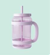 REDUCE 80 oz WaterDay Spill-proof Water Bottle, Durable Tritan Water Bottle with Integrated Carry...