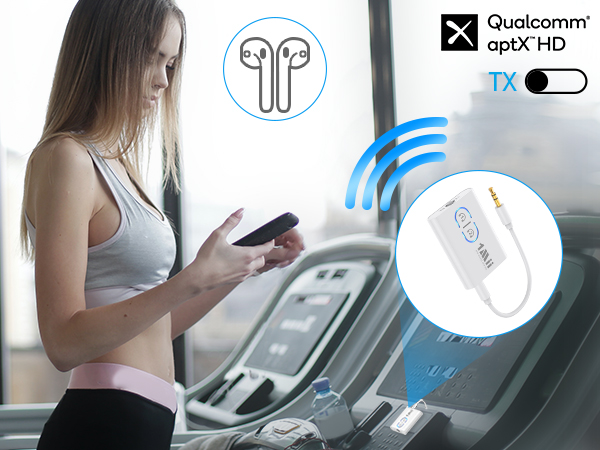 aptx low latency bluetooth transmitter for tv