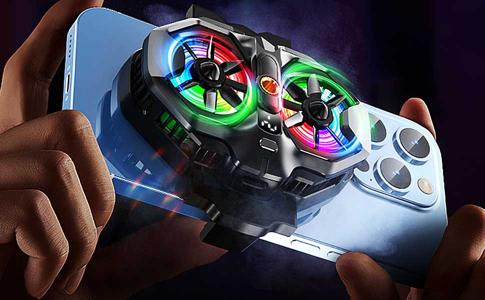 Phone Cooler with Dual Cooling Fan