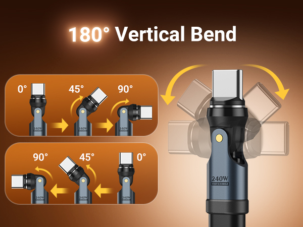 usb c adapter 180 degree