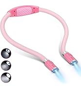 LUXJET Book Light for Reading in Bed at Night, USB Rechargeable, 360° Flexible Arm, 3 Modes LED R...