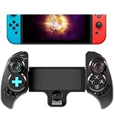 TALK WORKS Nintendo Switch Wireless Controller Grip w/ 6 Axis Gyroscope - 6" Extendable Handheld ...