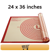 Nonstick Silicone Pastry Mat Extra Large with Measurements 28''By 20'' for Silicone Baking Mat, C...