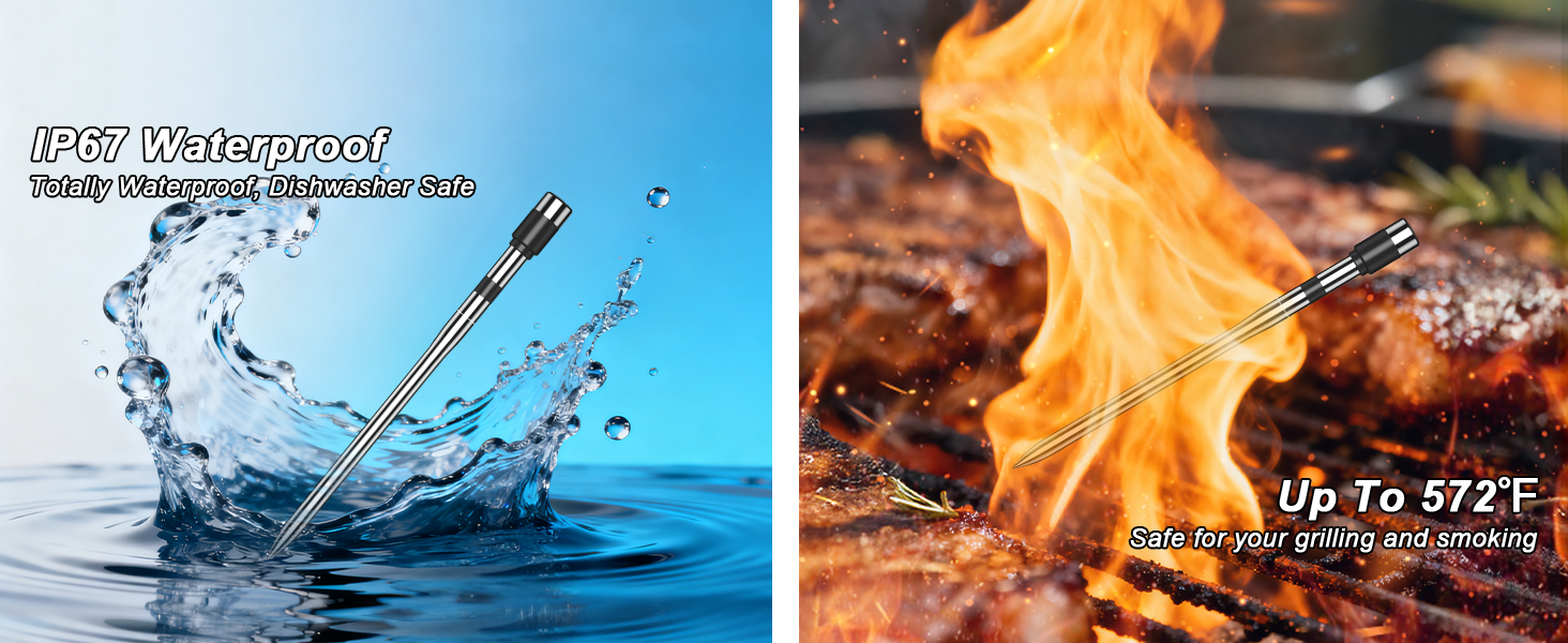 IP67 waterproof &amp;amp; heat resistant feature