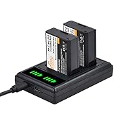 Pickle Power LP-E10 Battery and LED USB Dual Charger for Canon EOS Rebel T7 T6 T5 T3 T100, EOS 20...