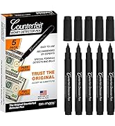 Dri Mark CFD5PK Counterfeit Bill Detector Marker Pen, Made in The USA, 3 Times More Ink, Pocket S...