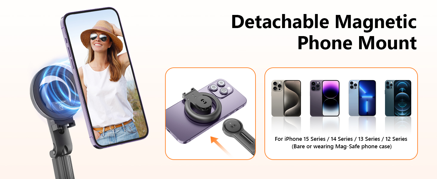 Phone Camera Stand with Remote and Gesture Control