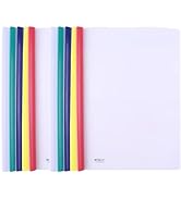 M&amp;G 10 Pack Report Covers with Sliding Bar, 10mm Clear Report Covers for A4 and Letter Size Paper...