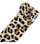 Nuxovilar Leopard Print Wallpaper Border Peel and Stick,PVC,3.94×16.4 Ft Self-Adhesive Wallpaper ...