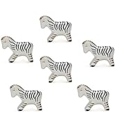 SPN-FOR1 Set of Ceramic Knobs for Cabinet &amp; Drawers Decorative Zebra Knobs for Home Kitchen C...