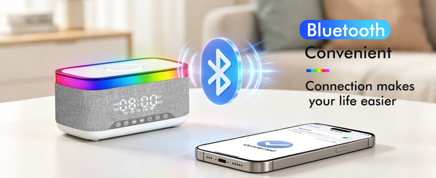 Bluetooth Speaker with Wireless Charging