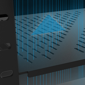 AC Infinity Vented Cantilever Universal Rack Shelf Equipment Rack Heavy-Duty 2.4mm Cold Rolled Steel