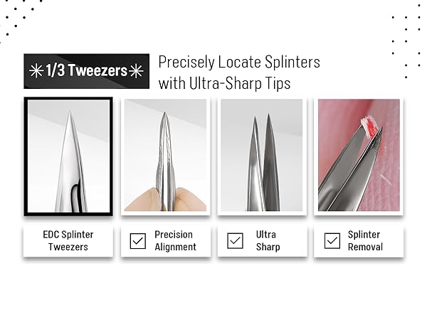 pointed precision ingrown hair tweezers,round tip eyebrows tweezers,splinter tweezers