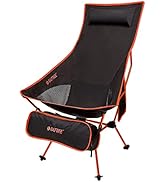 G4Free Lightweight Portable High Back Camp Chair, Folding Chair Lawn Chair Heavy Duty 330lbs with...